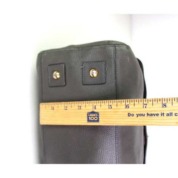 ROOMY Mulberry MUSHROOM GRAY GENUINE LEATHER ZIP TOP SHOULDER BAG HANDBAG PURSE - Picture 9 of 16